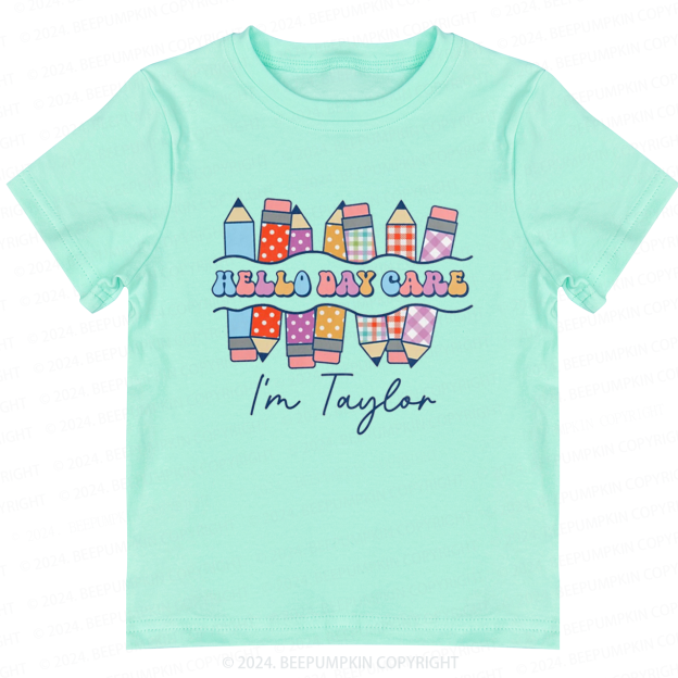 Personalized Hello Daycare Back To School Shirt 