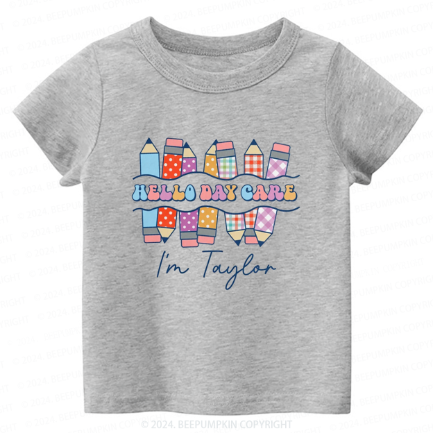 Personalized Hello Daycare Back To School Shirt 