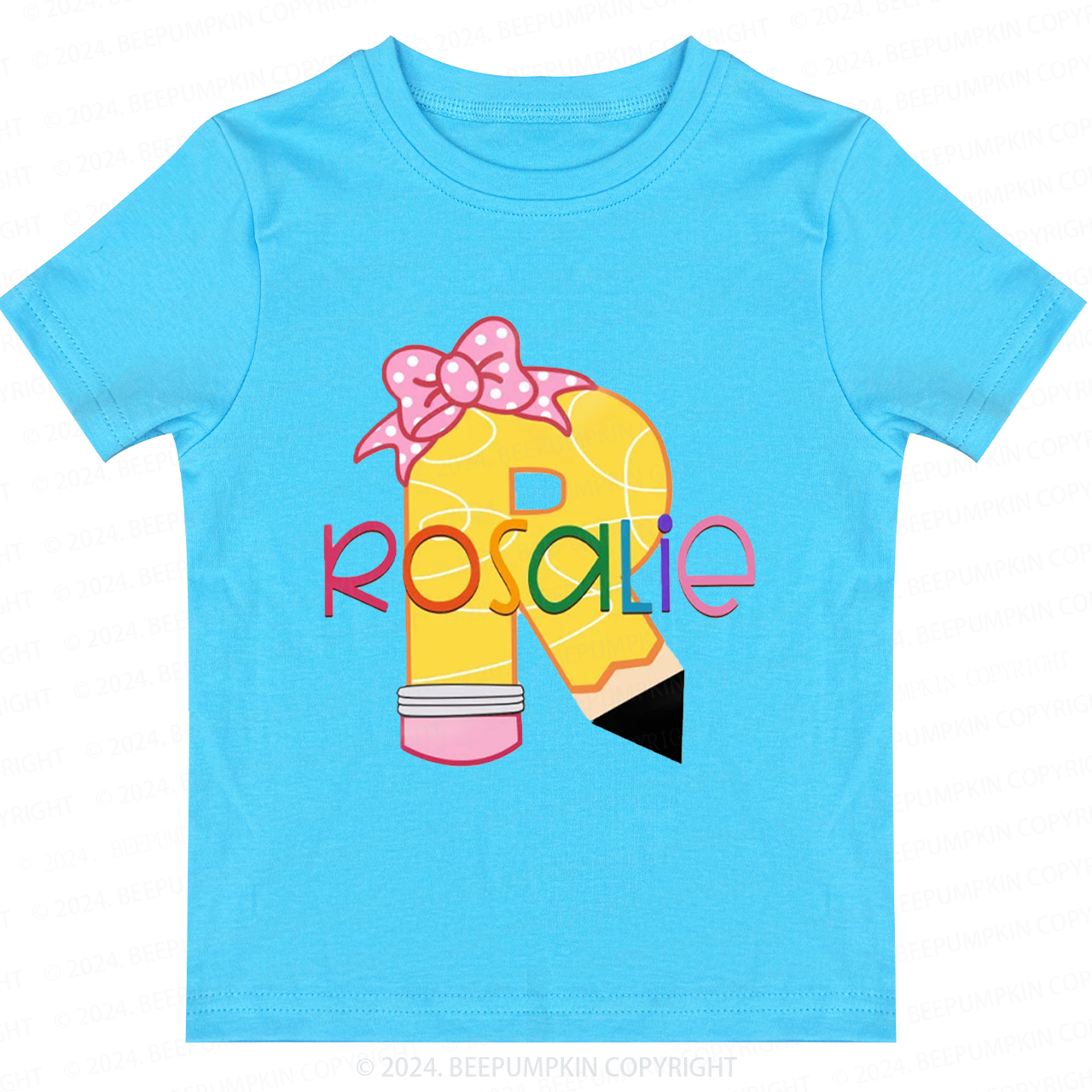 Easter Custom Name Bunny Excavator Kids T-Shirt