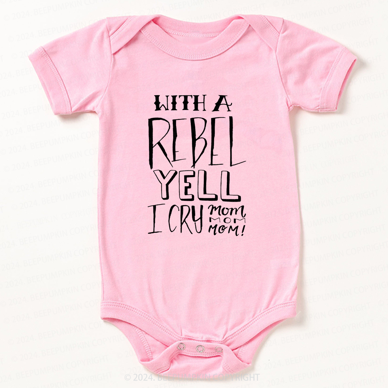 With A Rebel Yell I Cry Mom Bodysuit For Baby