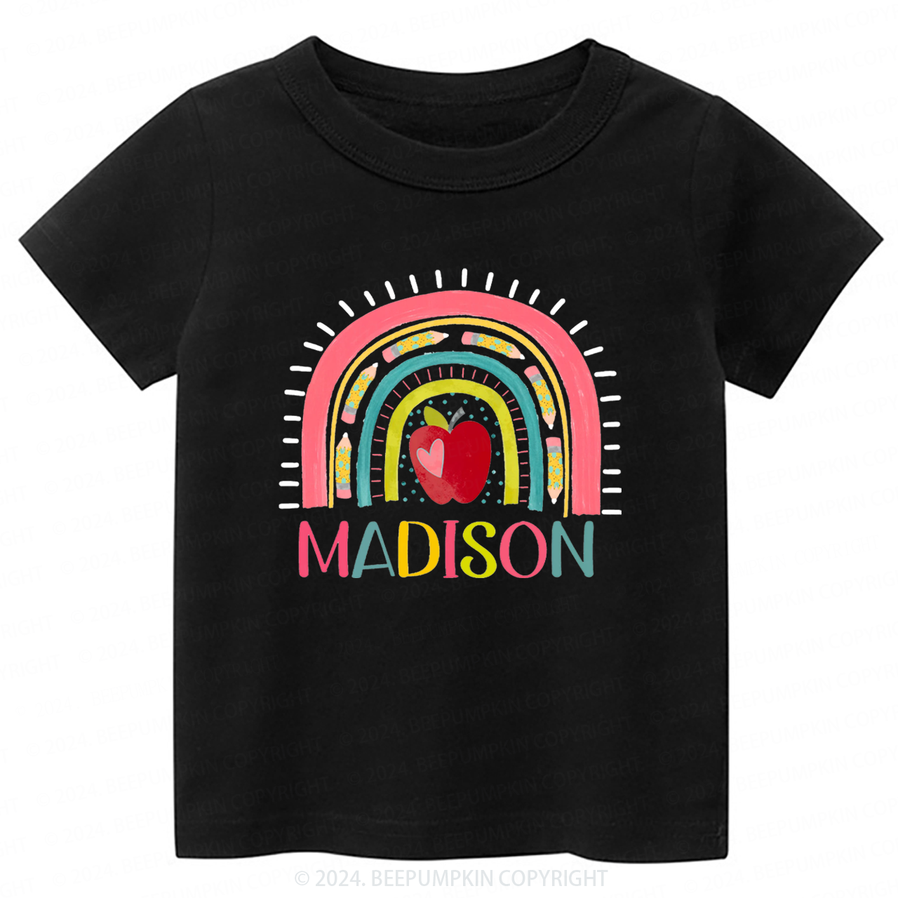 Personalized Rainbow Back To School Shirt 