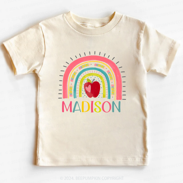 Personalized Rainbow Back To School Shirt 