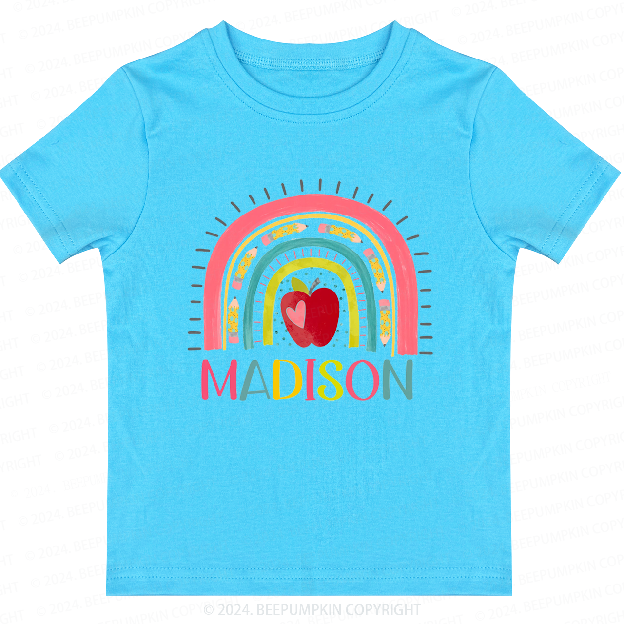 Personalized Rainbow Back To School Shirt 