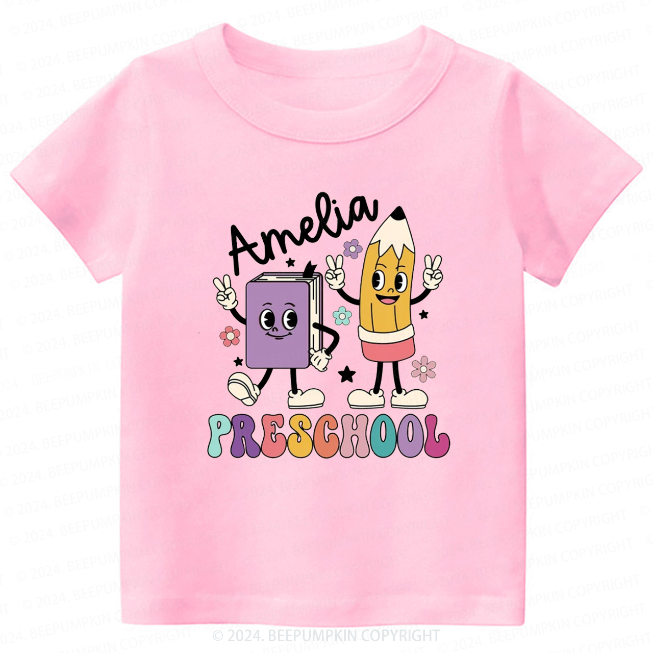 Personalized Preschool Books Back To School Shirt 