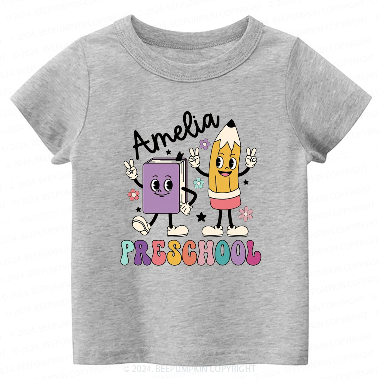 Personalized Preschool Books Back To School Shirt 