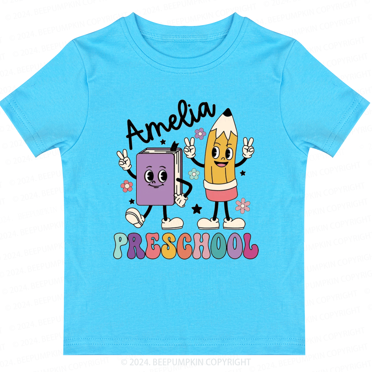 Personalized Preschool Books Back To School Shirt 