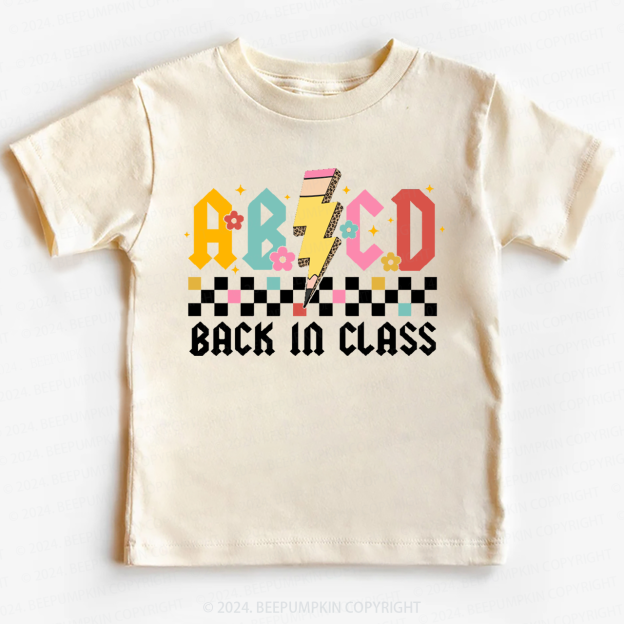  ABCD Back In Class Back to School Shirt 