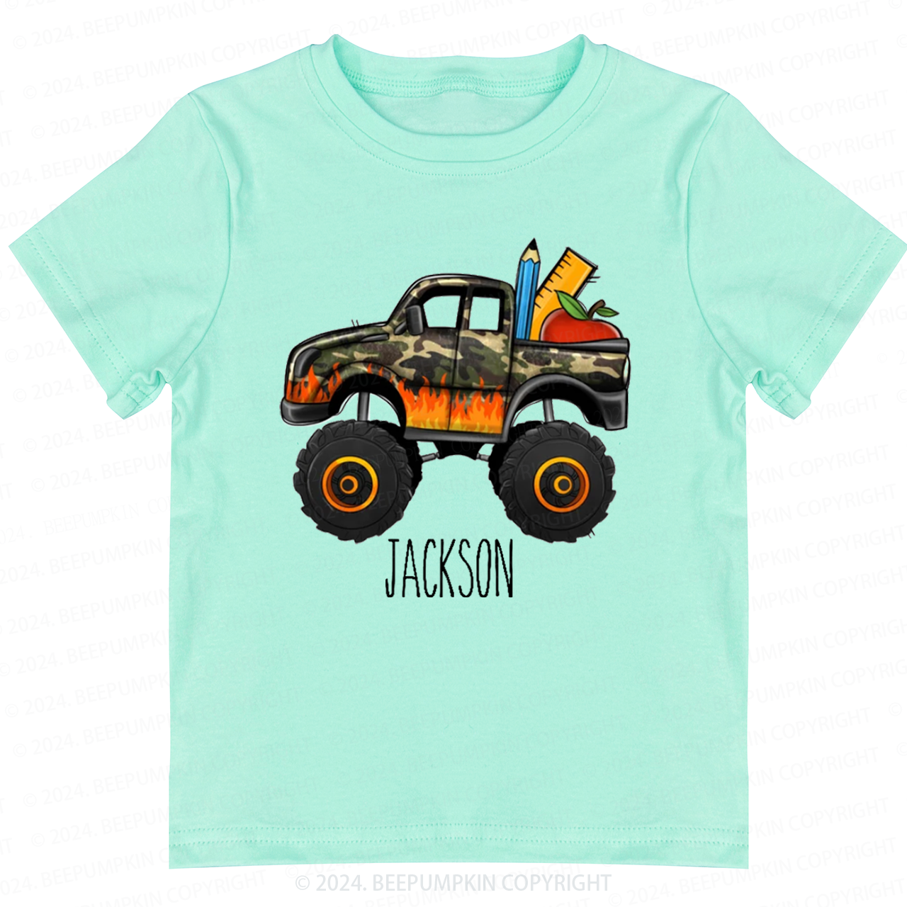 Personalized Truck Back to School Shirt 
