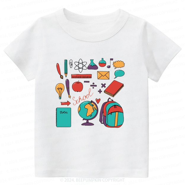 Books Stationery Back to School Shirt 