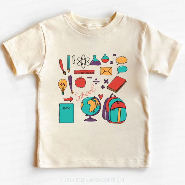 Books Stationery Back to School Shirt 