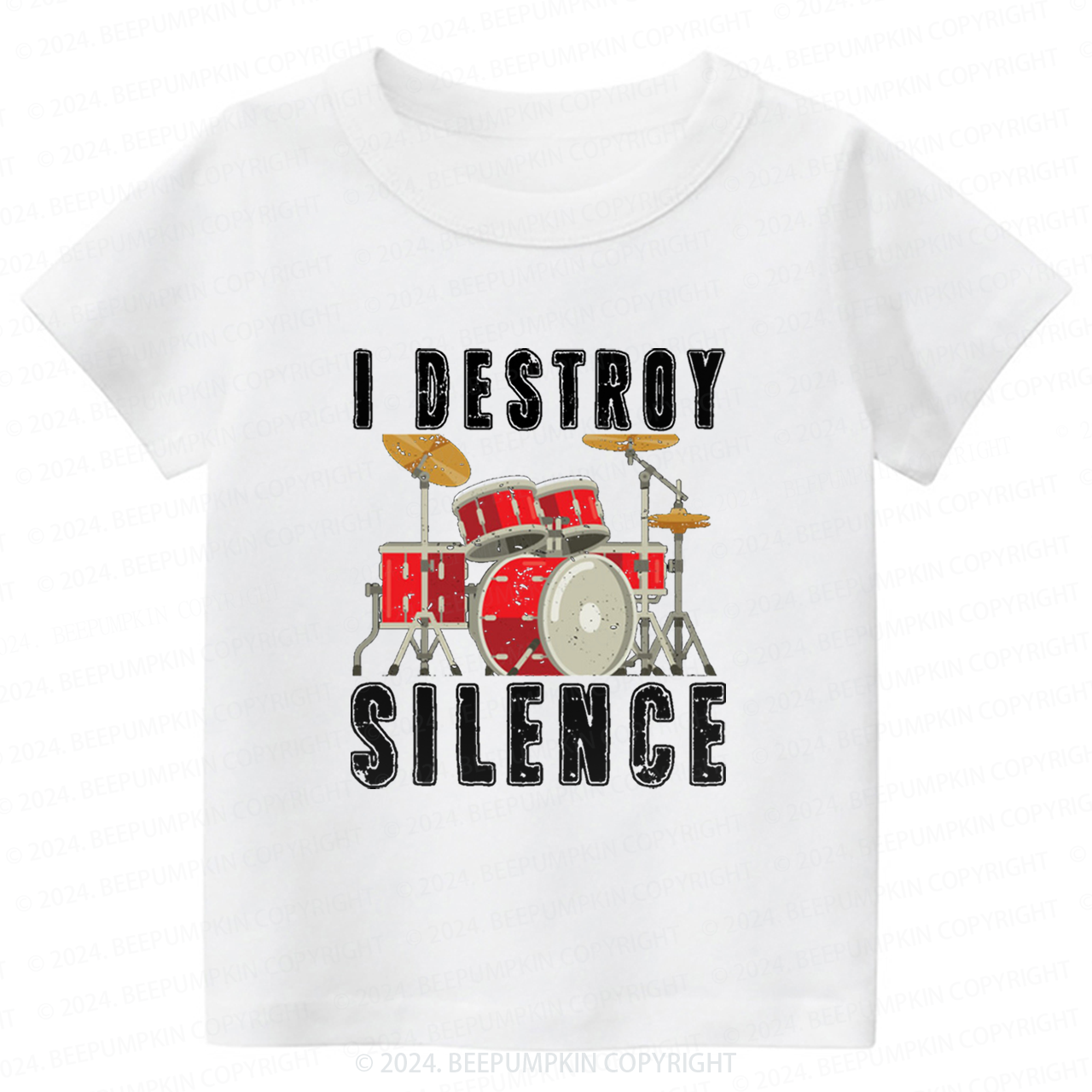 I Destroy Silence Toddler&Kids Tees 8