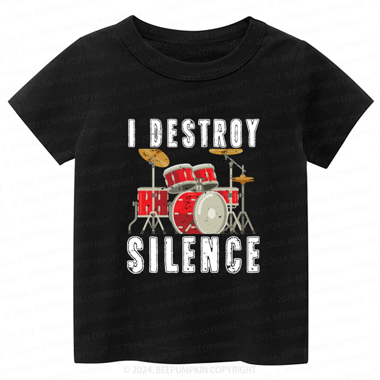 I Destroy Silence Toddler&Kids Tees 8