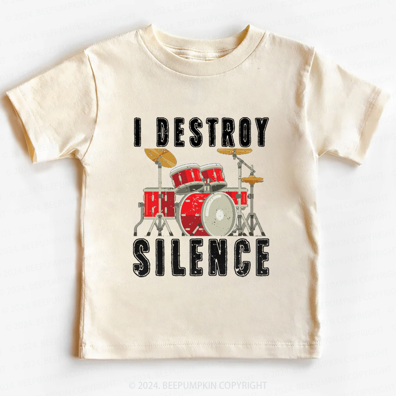 I Destroy Silence Toddler&Kids Tees 8