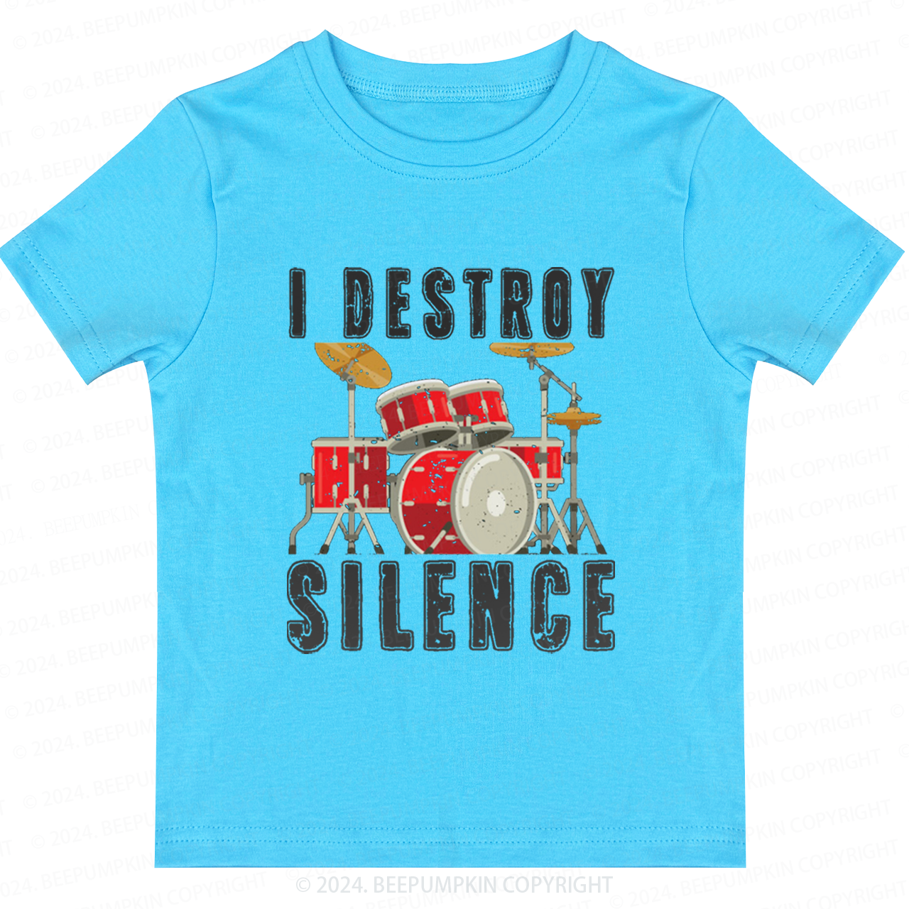 I Destroy Silence Toddler&Kids Tees 8