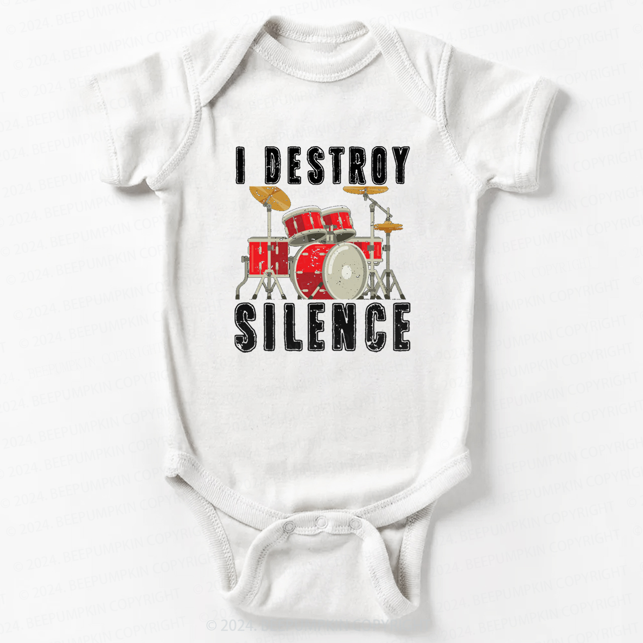 I Destroy Silence Bodysuit For Baby 8