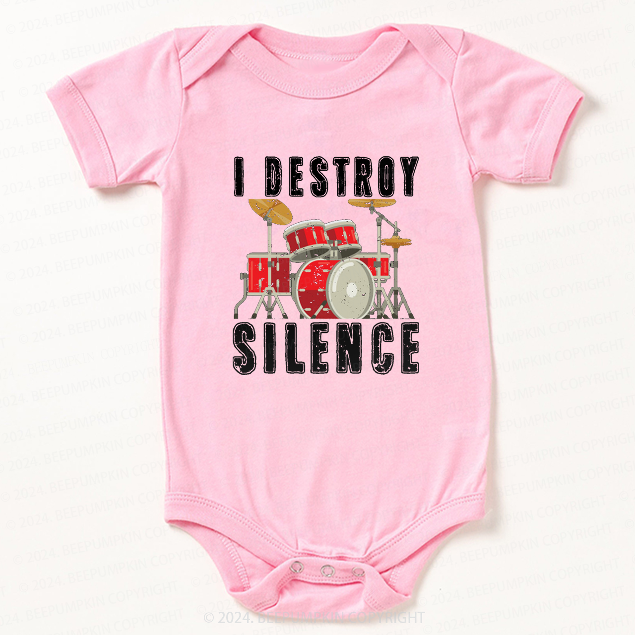 I Destroy Silence Bodysuit For Baby 8
