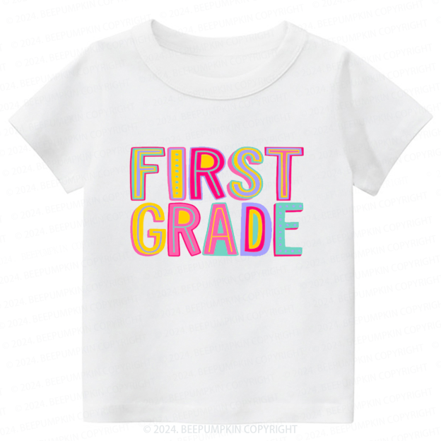 Personalized Hello Grade Rainbow Back To School Toddler&Kids Tees 