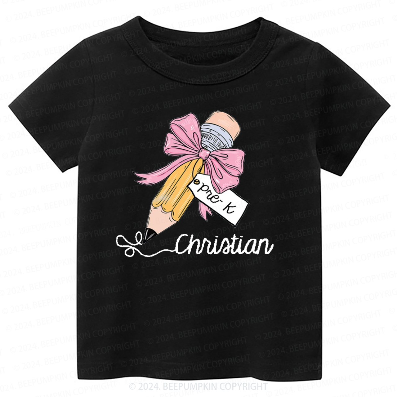Personalized Pencil Back To School Toddler&Kids Tees 