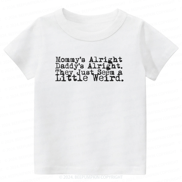 Unisex Kids Mommy Daddy Toddler&Kids Tees 8