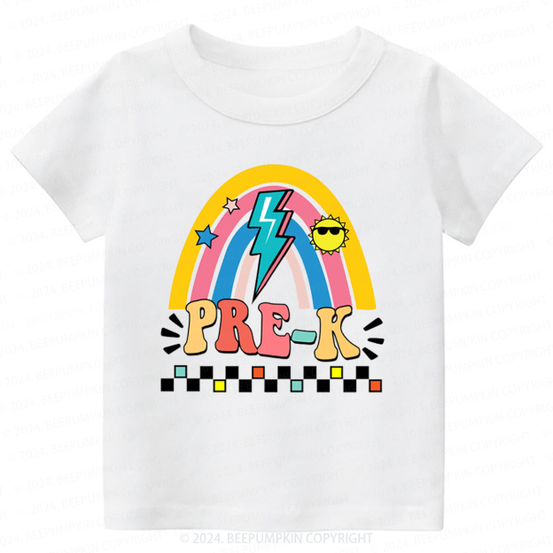 Retro Kindergarten Pre k Back To School Toddler&Kids Tees 