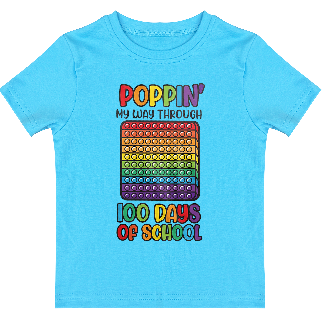 Poppin My Way Through 100 Days Toddler&Kids Tees 