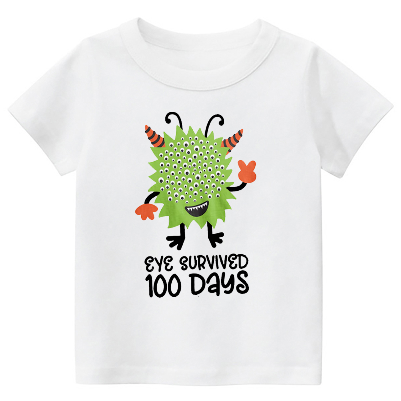 Eye Survived 100 Days Toddler&Kids Tees 