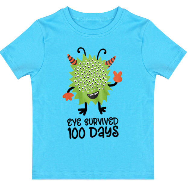 Eye Survived 100 Days Toddler&Kids Tees 