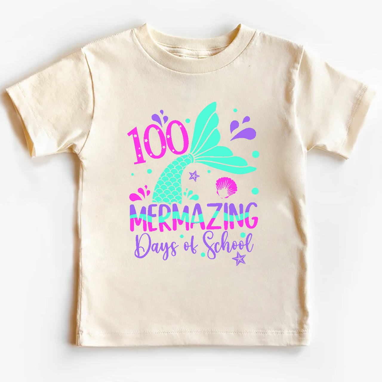 100 Mermazing Days Of School Toddler&Kids Tees 