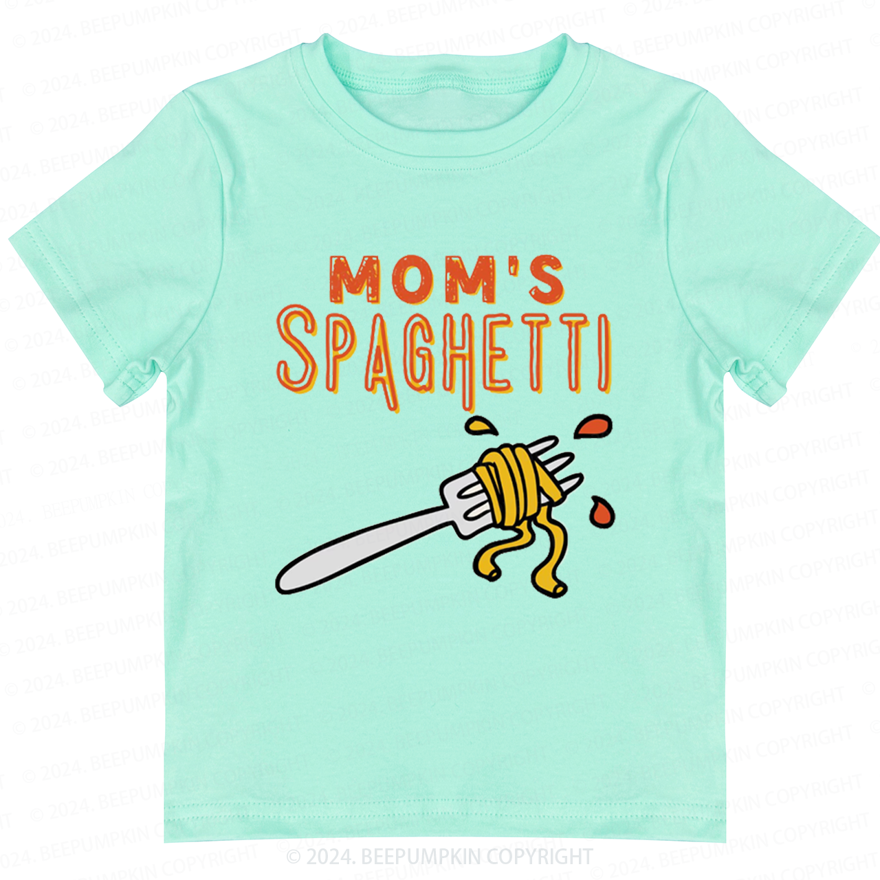 Cute Mom's Spaghetti Toddler&Kids Tees 7
