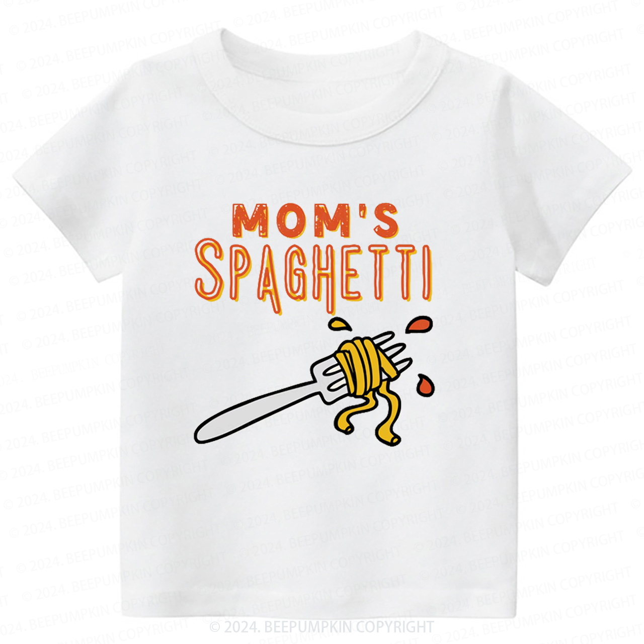 Cute Mom's Spaghetti Toddler&Kids Tees 7