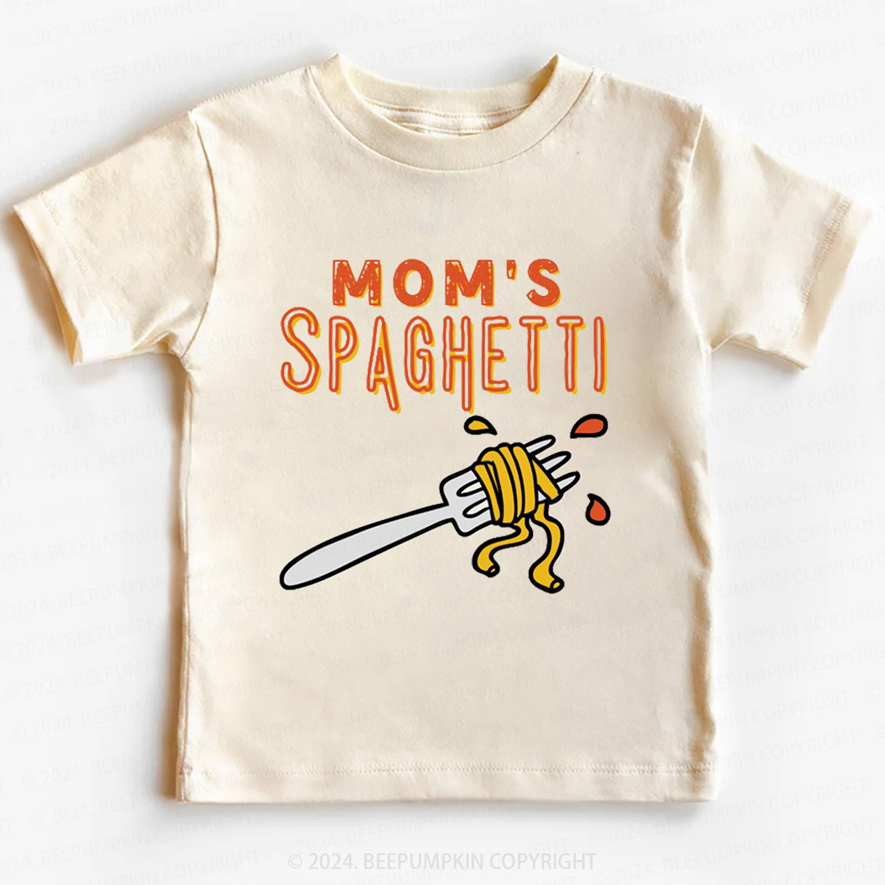 Cute Mom's Spaghetti Toddler&Kids Tees 7