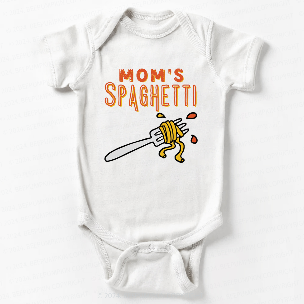 Mom's Spaghetti Bodysuit For Baby 7