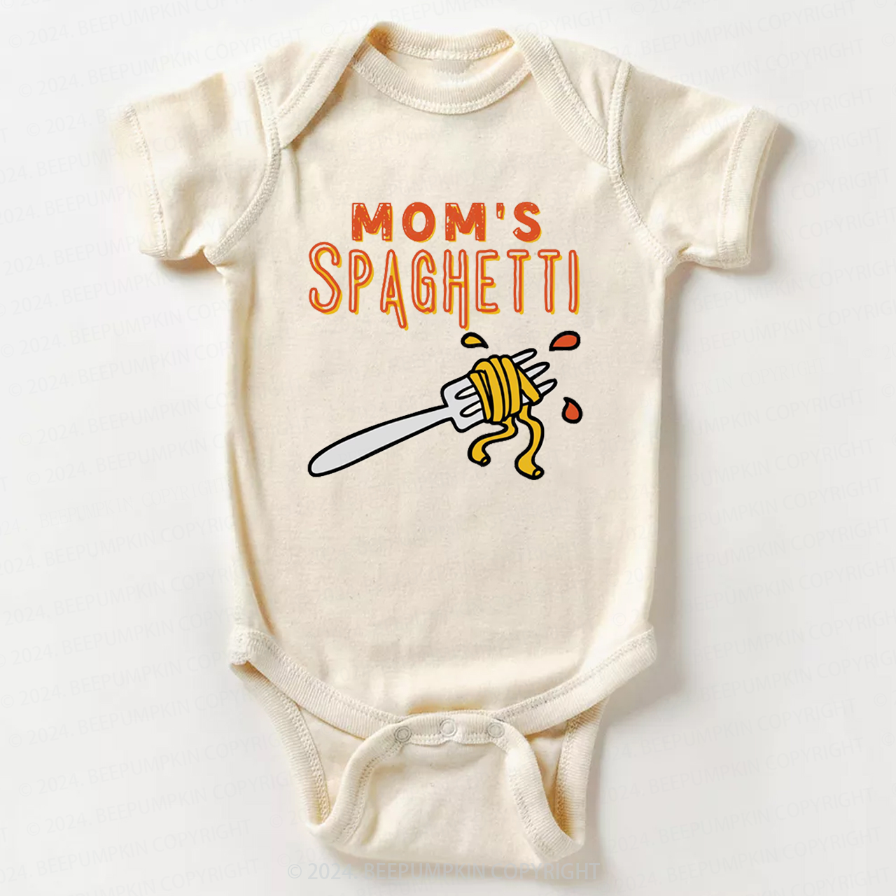 Mom's Spaghetti Bodysuit For Baby 7
