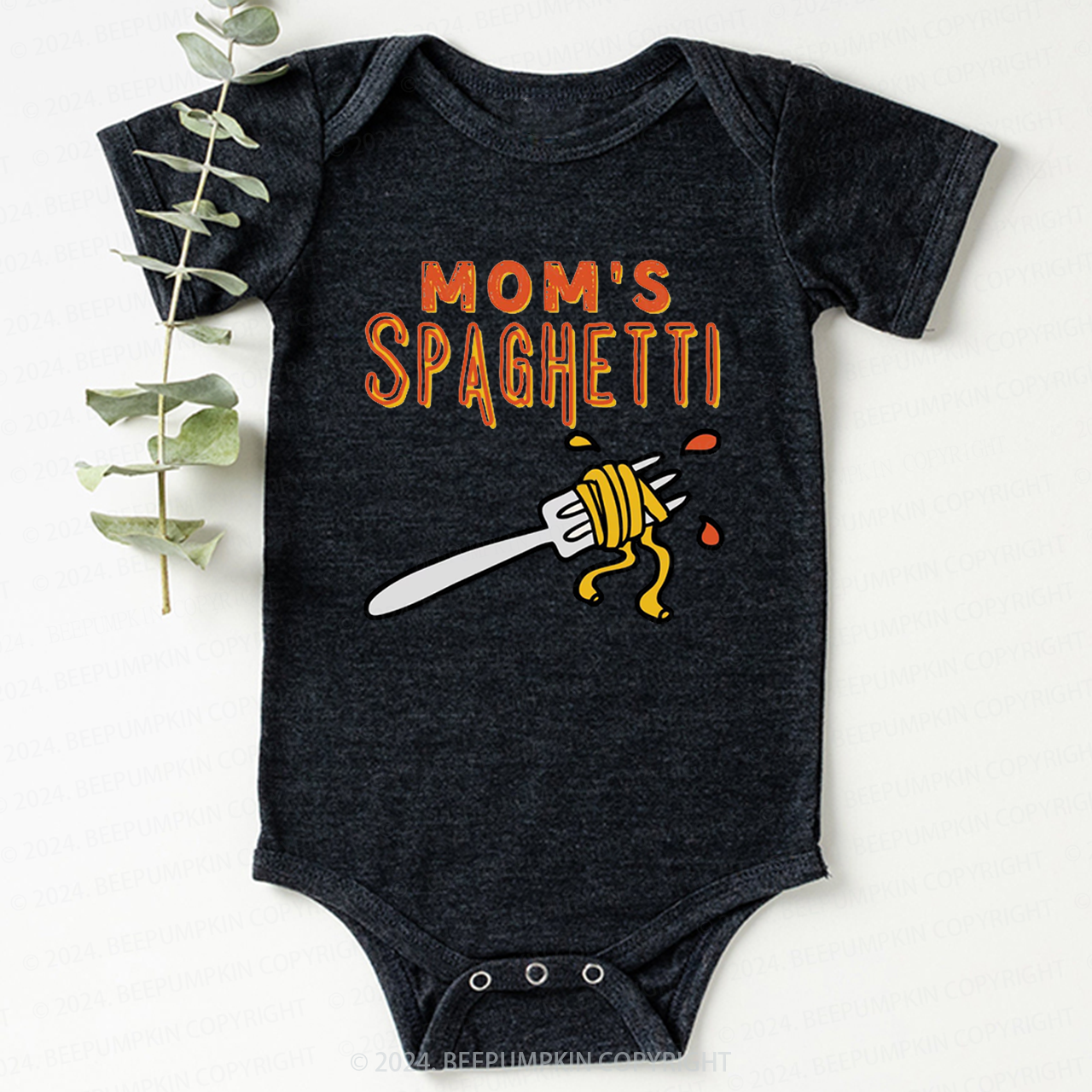 Mom's Spaghetti Bodysuit For Baby 7