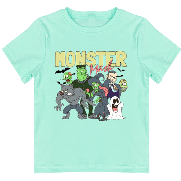 Halloween Retro Monste Toddler&Kids Tees