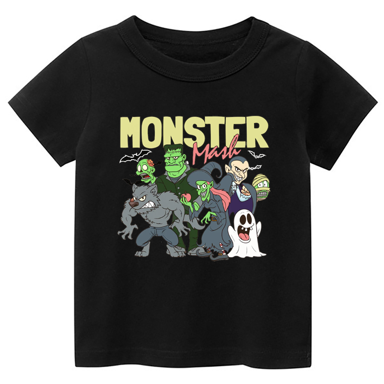 Halloween Retro Monste Toddler&Kids Tees