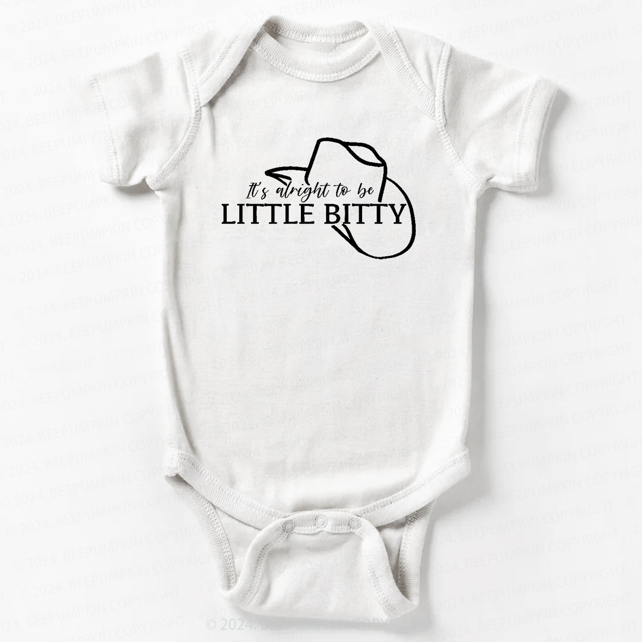 It's Alright To Be Little Bitty Funny Baby Bodysuit 7