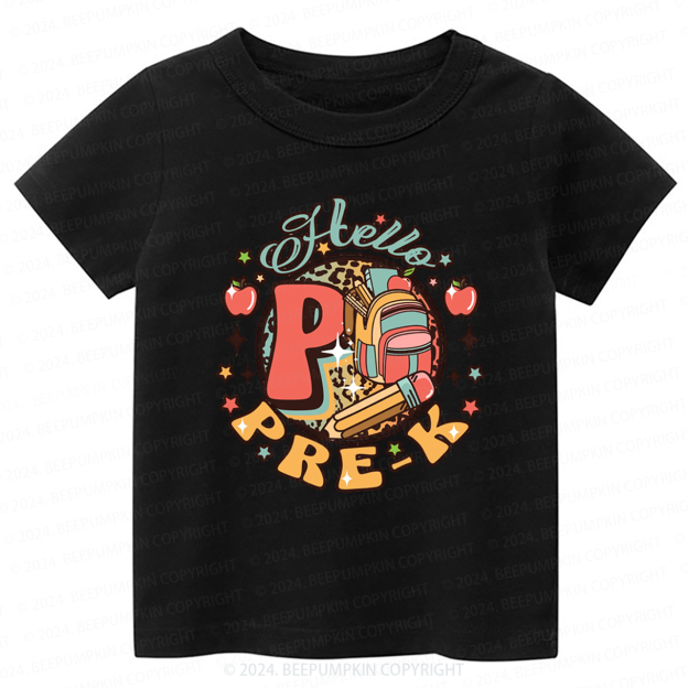 First Day of Pre-K Toddler&Kids Tees 