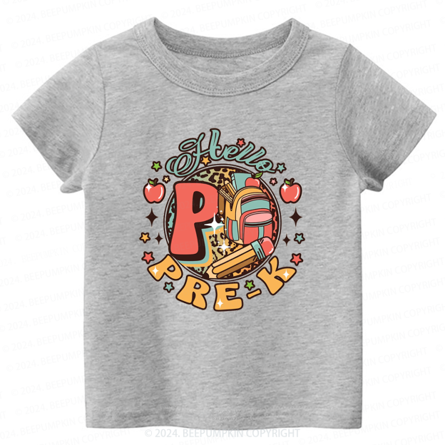First Day of Pre-K Toddler&Kids Tees 