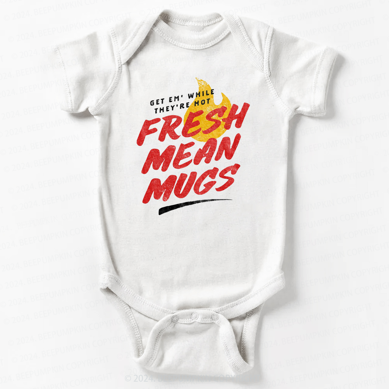 Fresh Mean Mugs Baby Bodysuit 7