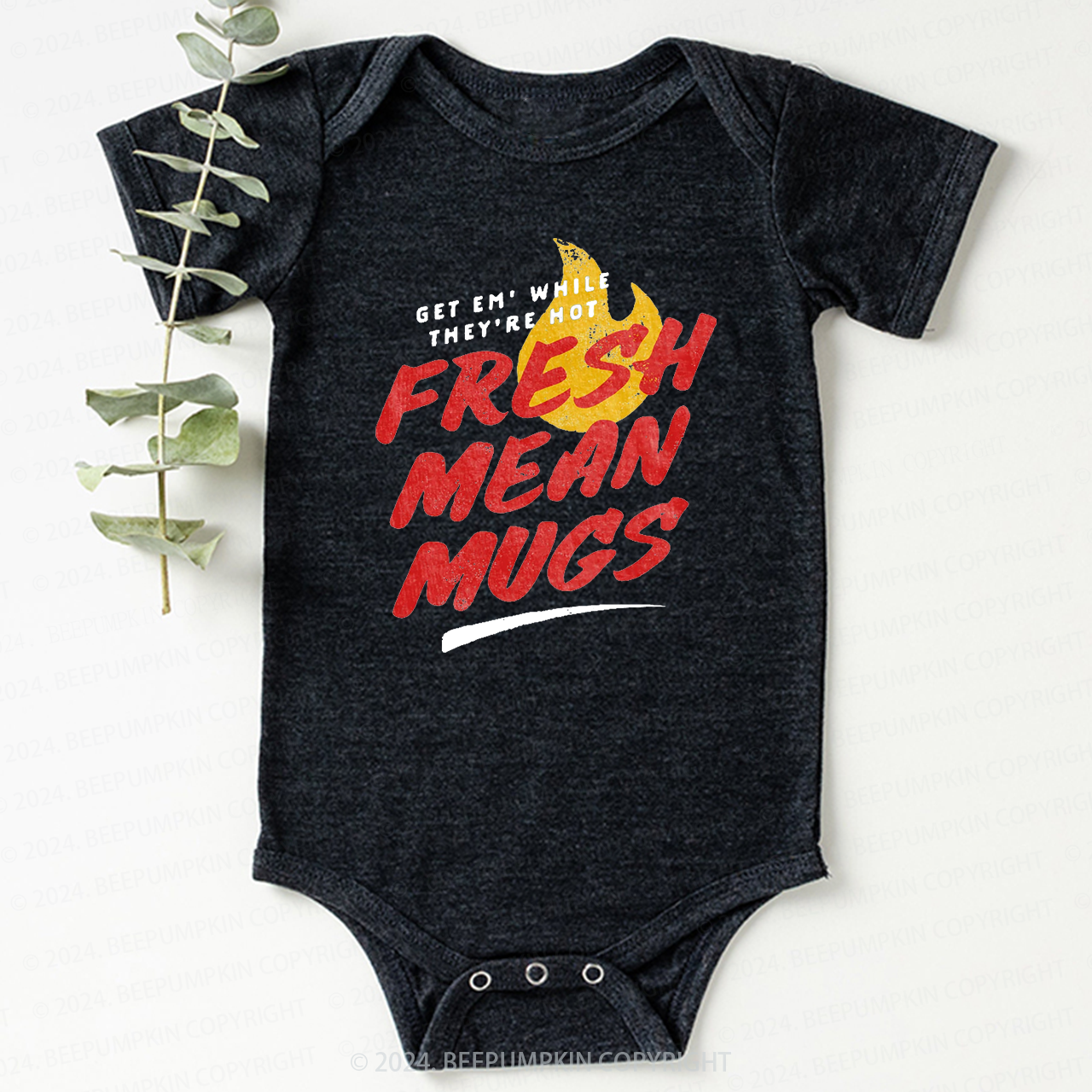 Fresh Mean Mugs Baby Bodysuit 7