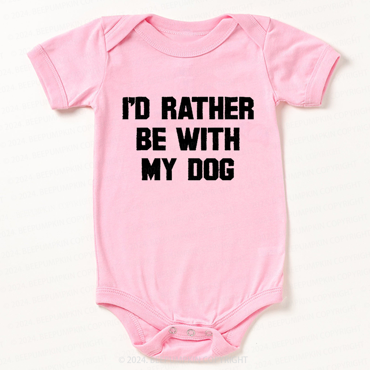 Rather Be With Dog Bodysuit For Baby