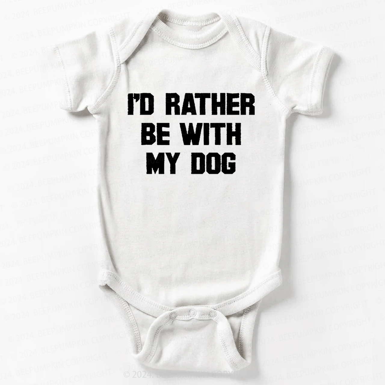 Rather Be With Dog Bodysuit For Baby