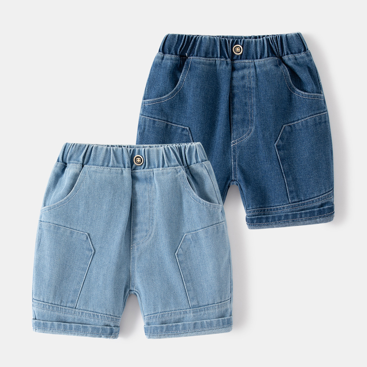 Half Denim Shorts For Toddler Kids