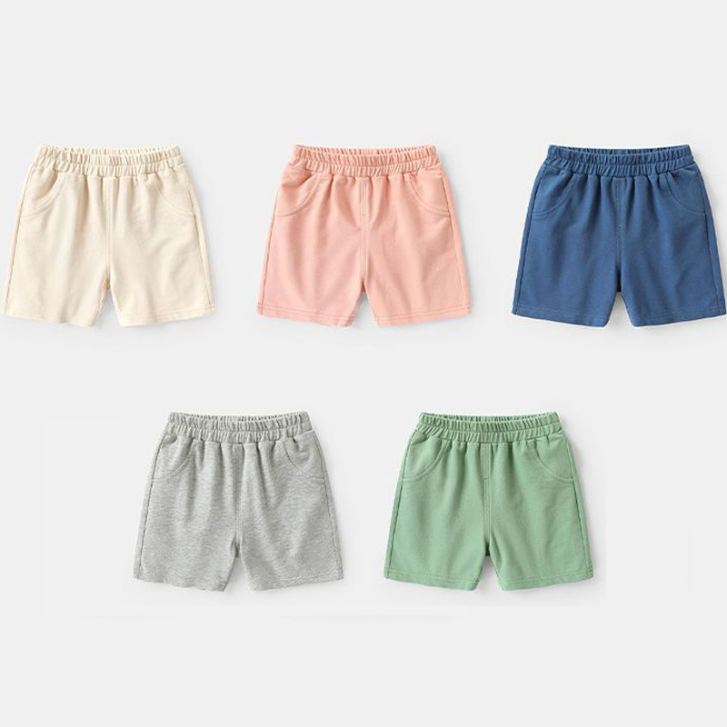 Candy Color Casual Shorts For Toddler Kids