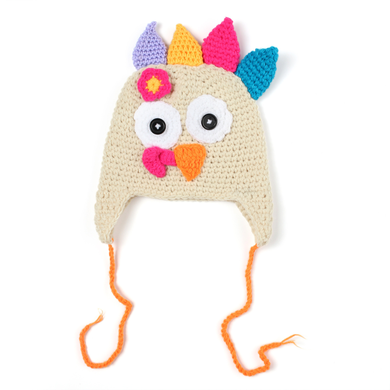 Family Warm Turkey Ear Protection Knitted Hat