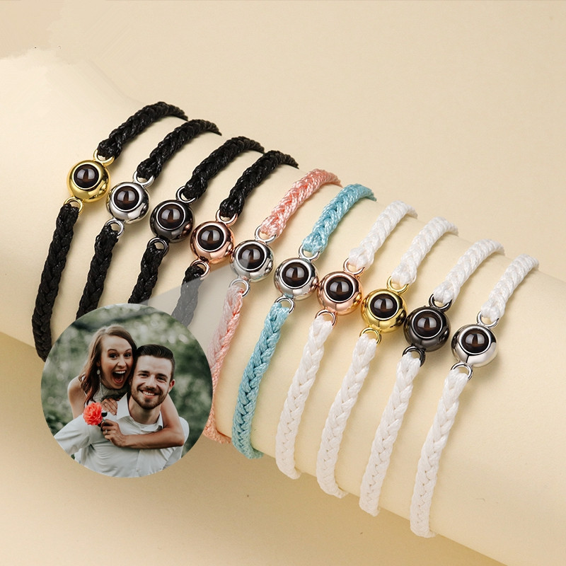Personalized Photo Projection Charm Bracelet