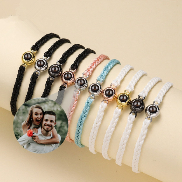 Personalized Photo Projection Charm Bracelet