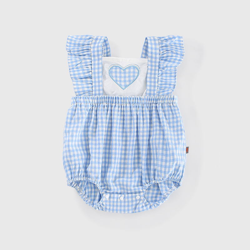 Love Plaid Valentine's Day Baby Coming Home Bodysuit