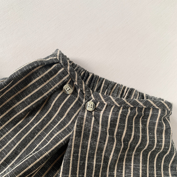 Vertical Striped Loose Shorts For Toddler Kids
